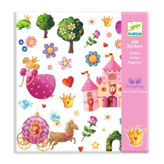 Image de Gommettes thématiques – princesse Marguerite, pochette de 160