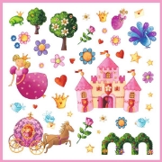 Image de Gommettes thématiques – princesse Marguerite, pochette de 160