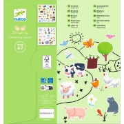 Image de Gommettes thématiques – animaux, pochette de 160