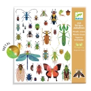 Image de Gommettes thématiques métallisées – microcosmos, pochette de 160