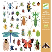 Image de Gommettes thématiques métallisées – microcosmos, pochette de 160