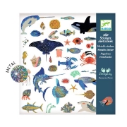 Image de Gommettes thématiques métallisées – océan, pochette de 160