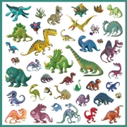 Image de Gommettes thématiques – dinosaures, pochette de 160