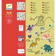 Image de Gommettes thématiques – dinosaures, pochette de 160