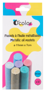 Image de Pastels à l’huile métallisés, lot de 12