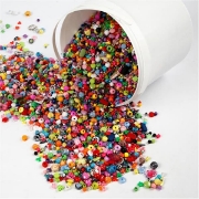 Image de Perles assortiment géant 3 kg, seau de 5 litres