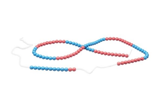 Image de Chaîne de calcul 0 à 100 – rouge et bleu