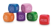 Image de Conversation cubes set – 6 foam cubes with questions