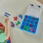 Image de Phonics alphabet chips with storage – 346 pieces