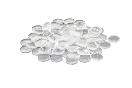 Image de Pierres translucides transparentes Ø 20 mm – 100 pièces