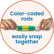 Image de Reading Rods® sentence construction set – 123 pieces