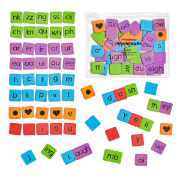 Image de Phonics word-building magnetic tiles – 582 pieces (6 sets)