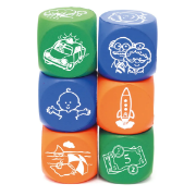 Image de Story starter picture cubes – set of 6 foam dice