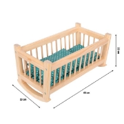 Image de Berceau de poupée naturel