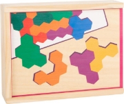 Image de Jeu d'apprentissage de puzzle hexagonal en bois