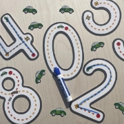 Image de Roule à travers les nombres – cartes effaçables d’apprentissage