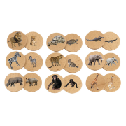 Image de Jeu de mémoire animaux sauvages, les 18 pièces