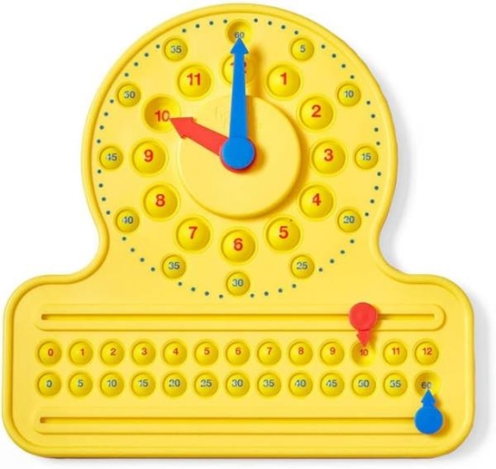 Image de Horloge d’apprentissage sensorielle à bulles