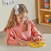 Image de Horloge d’apprentissage sensorielle à bulles