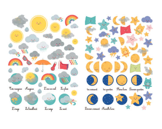 Image de Gommettes météo, Les 109 pièces
