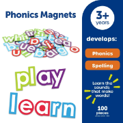 Image de Phonics magnets – 100 color-coded magnetic letters