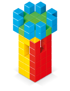 Image de Jeu de construction magnétique Magicube Geomag – 64 pièces