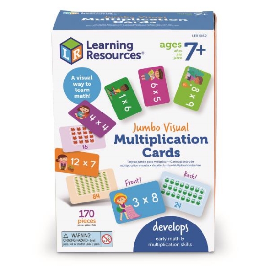 Image de Cartes de multiplication visuelles jumbo