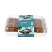 Image de Mini serre de germination avec 30 pots en tourbe