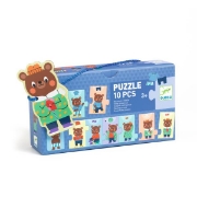 Image de Puzzle frise - Nounours s'habille