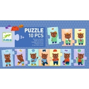 Image de Puzzle frise - Nounours s'habille