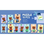 Image de Puzzle frise - Nounours s'habille