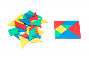 Image de Tangram plastique, lot de 4