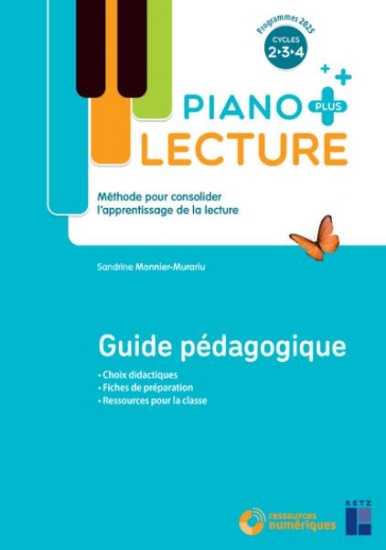 Image de Lecture Piano + - Guide pédagogique - Cycles 2 à 4