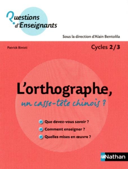 Image de L'orthographe, un casse-tête chinois ?