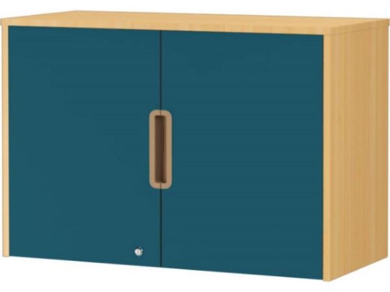Image de Surmeuble 92 avec portes et serrure - bleu émeraude - M