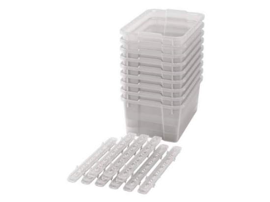Image de Grands bacs en plastique avec glissières - Transparent - 09