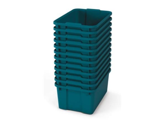 Image de Grands bacs en plastique - éco bleu-vert - 12