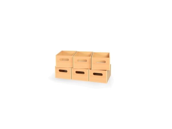 Image de 6 grands bacs en bois - Eko