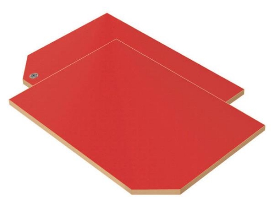 Image de Portes pour armoire haute CLASSICAL avec serrure M rouge