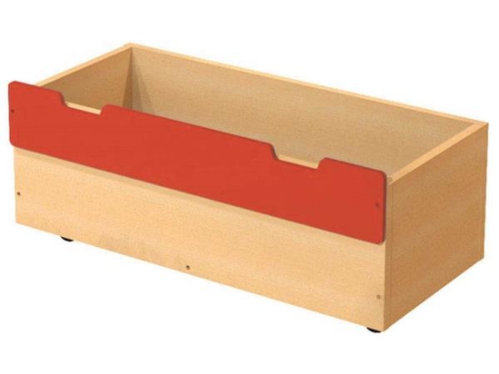 Image de CLASSICAL TALL STORAGE Grand bac pour modules 84 cm rouge