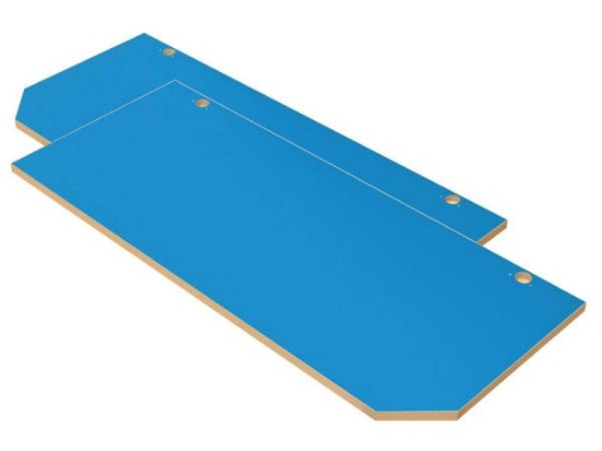 Image de CLASSICAL TALL STORAGE Portes X bleu