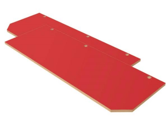Image de Portes de rangement hautes Classical XL rouge