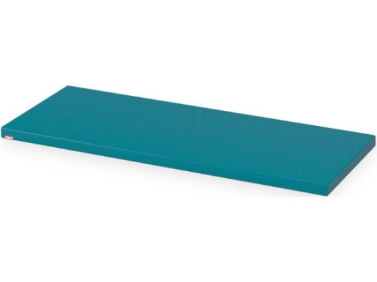 Image de Matelas pour bibliothèque avec assise, bleu émeraude