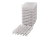 Image de 12 petits bacs transparents avec glissières Optima