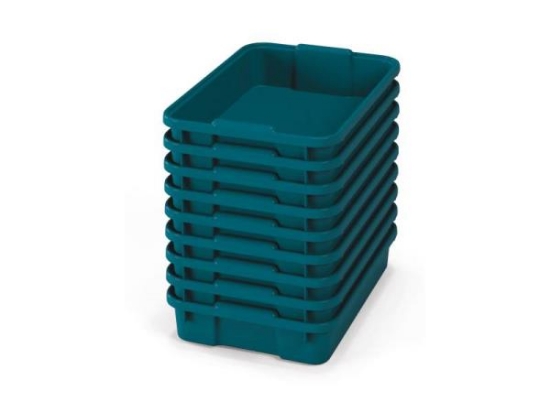 Image de Petits bacs en plastique - eco bleu-vert - 09