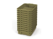 Image de Petits bacs en plastique - eco light green - 12