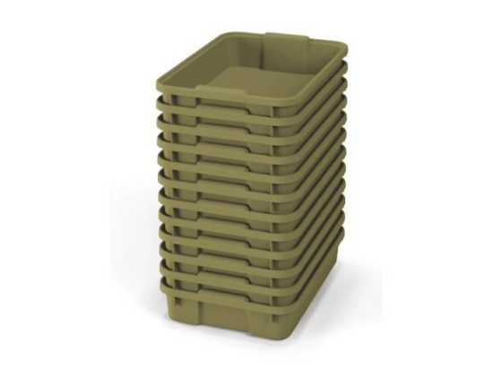Image de Petits bacs en plastique - eco light green - 12