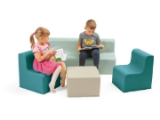 Image de Soft Sofas Cube beige clair