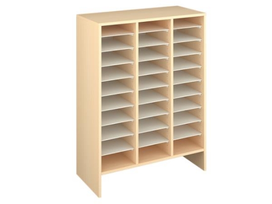 Image de Meuble de rangement X à compartiments - Hêtre