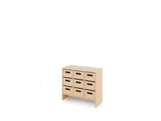 Image de Meuble de rangement M avec bacs profonds en bois - Eko